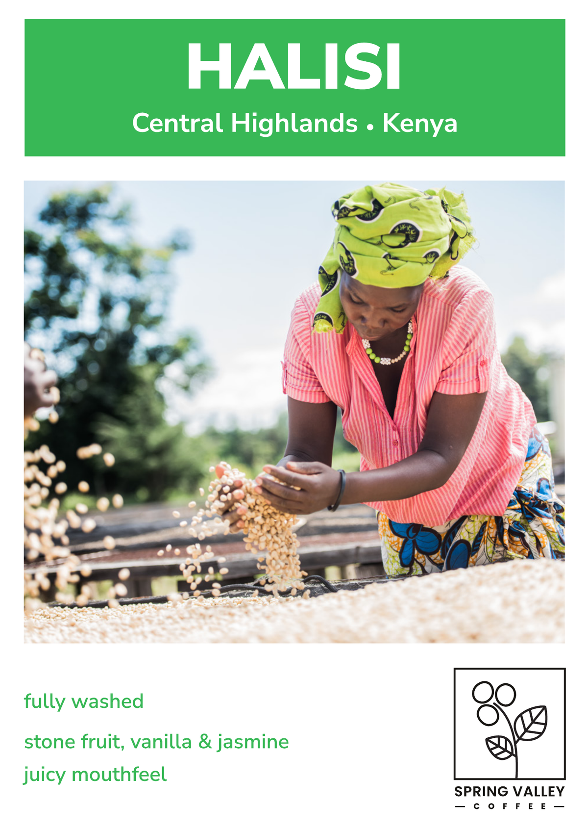 Gourmet (Halisi) info card — tasting notes and origin